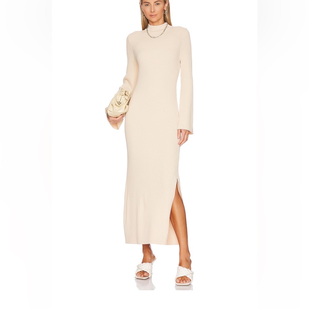 Line & Dot Penny Dress in Natural